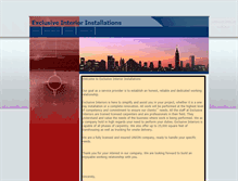 Tablet Screenshot of exclusiveinteriorinstallations.com